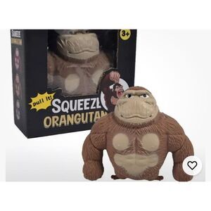 Squishy Orangut‎ Animal Squeeze Elastic Soft Fidget Toy Doll for Kids Adults
